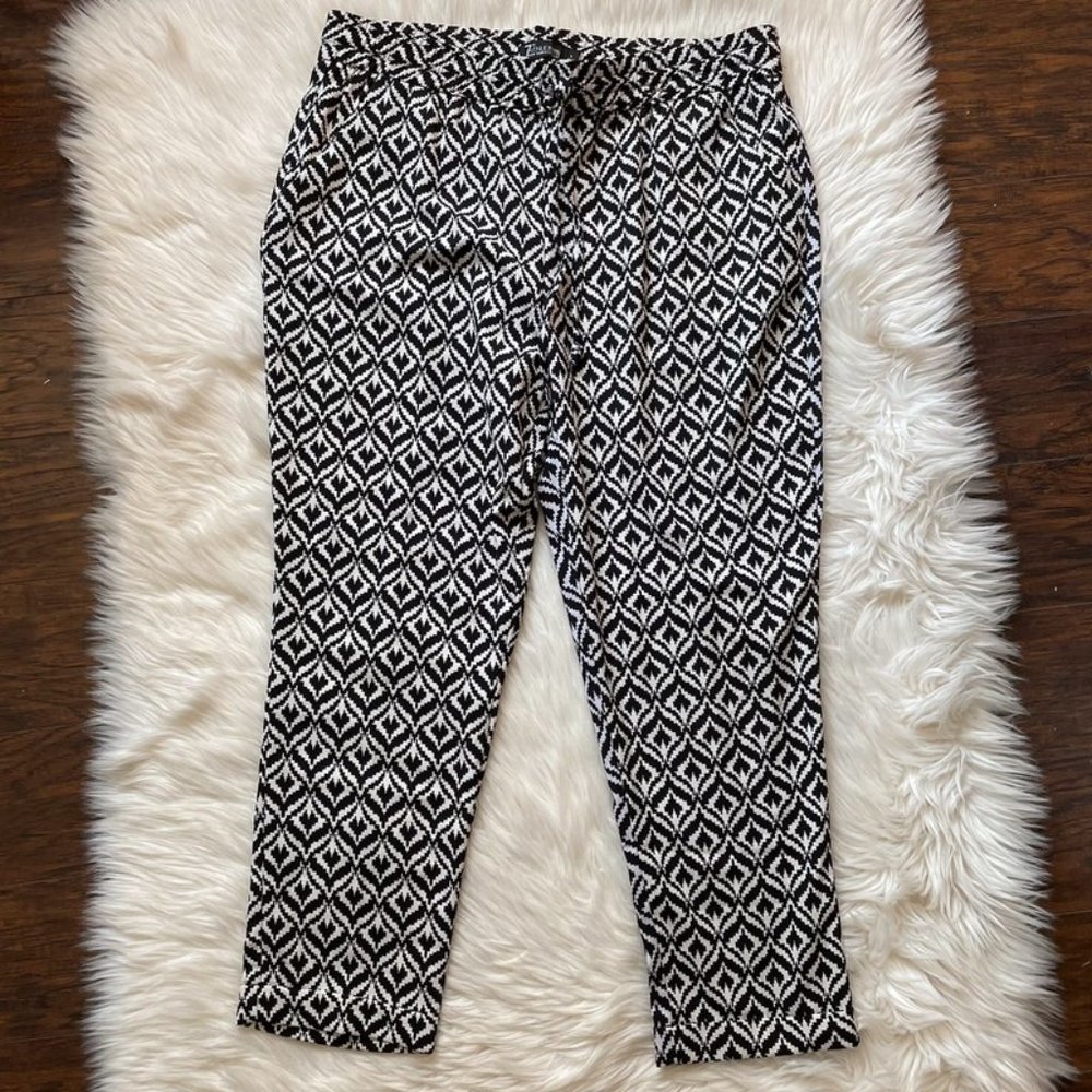 New York and Company abstract drawstring pants